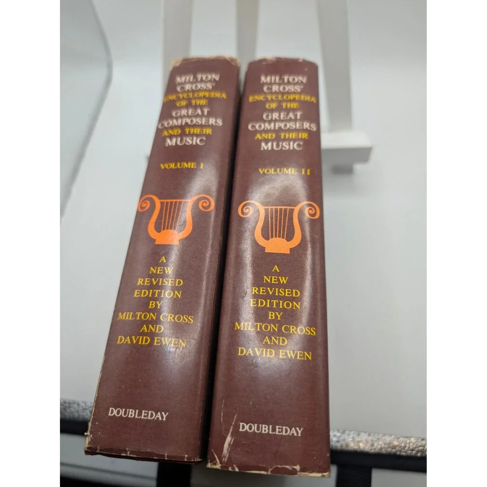 Doubleday Milton Cross Encyclopedia of Great Composers Music 2 Vol Set 1962 Ed